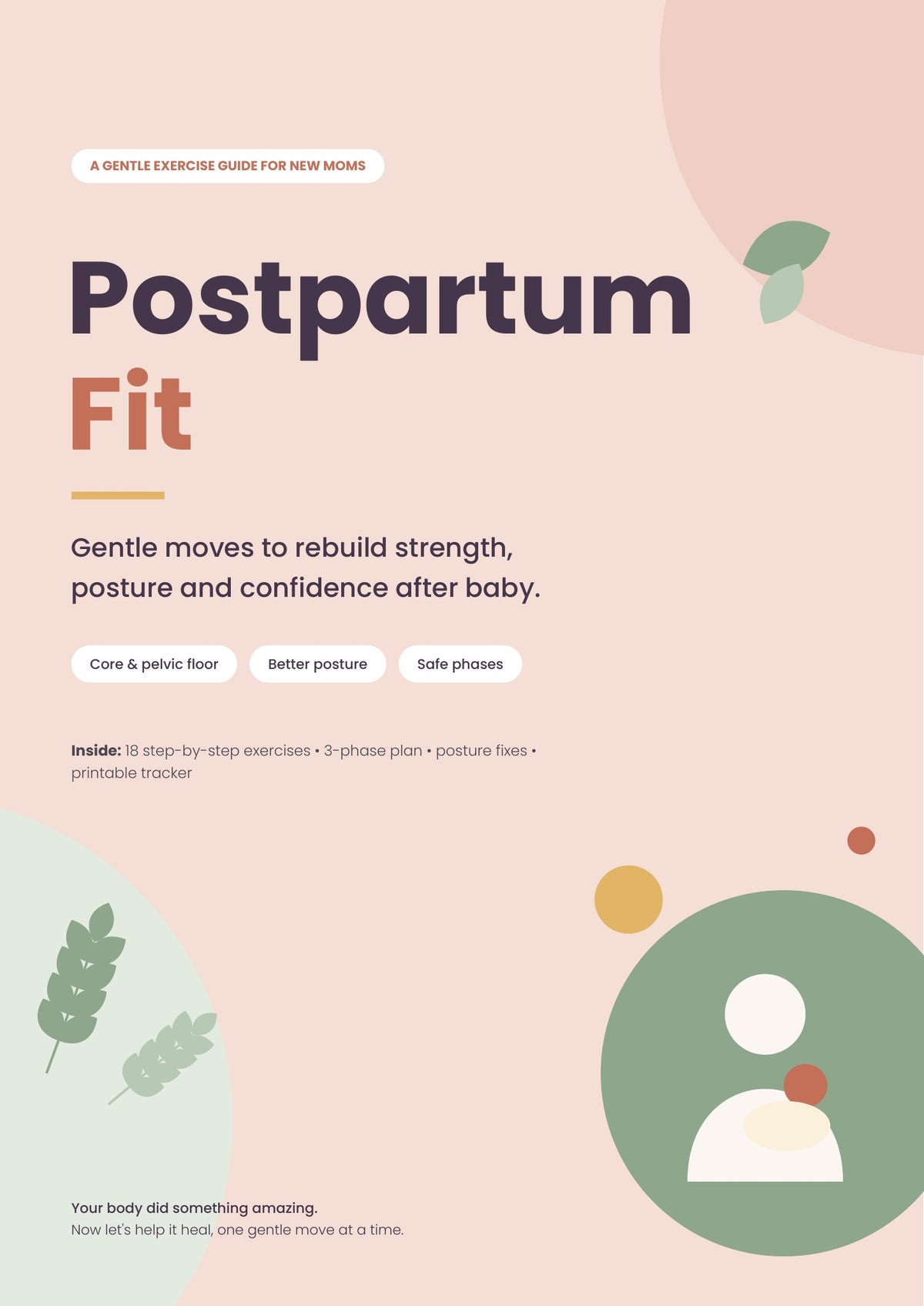 Postpartum Fit – Gentle Postpartum Exercise Guide for New Moms (PDF)