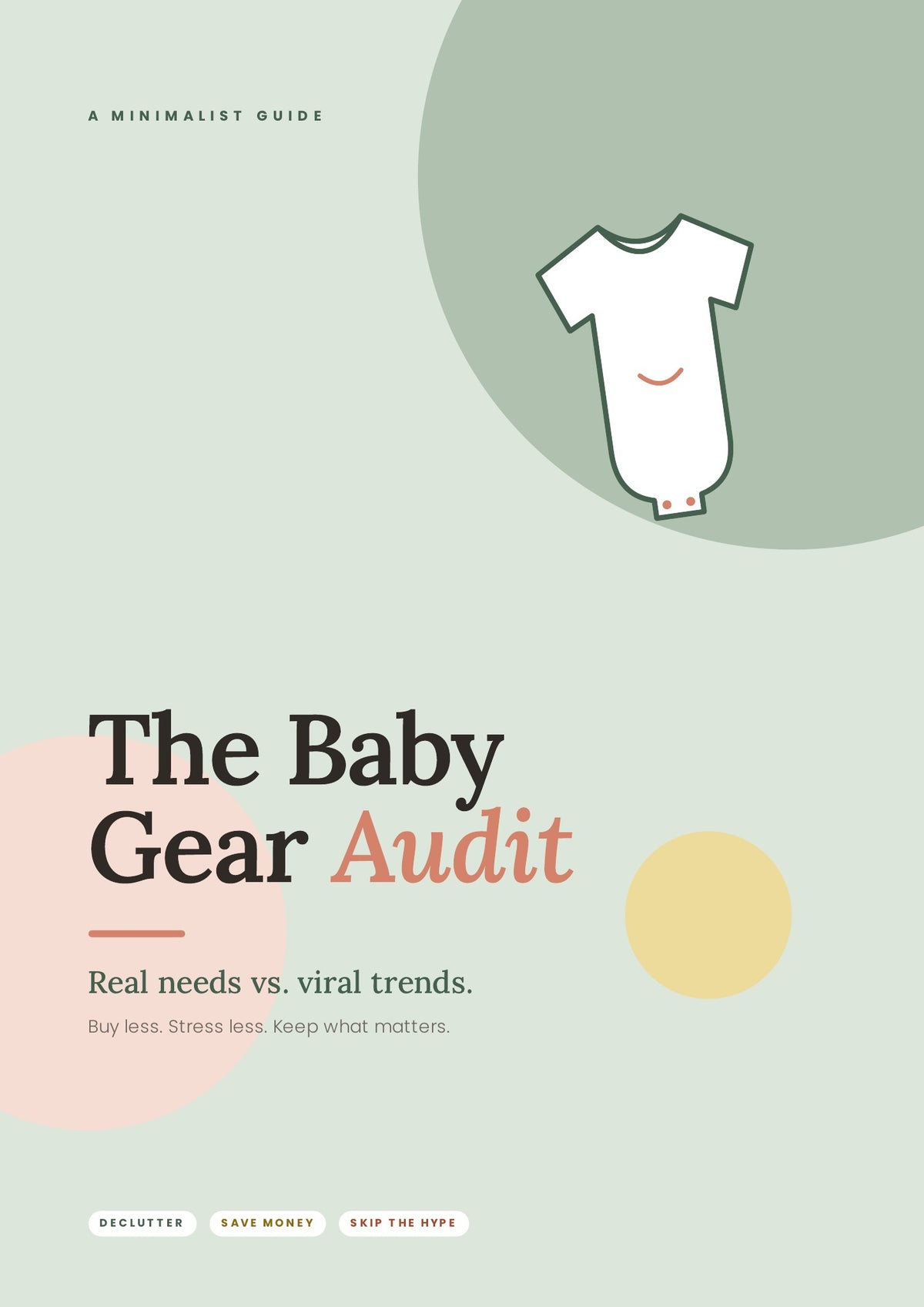 The Baby Gear Audit – Minimalist Baby Essentials Checklist (PDF)